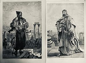 1864 MONDE MUSULMAN SYRIE PALMY CHEIKH GOWDASS 2 JOURNAUX ANCIENS