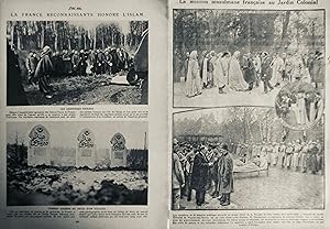 1916 MONDE MUSULMAN FRANCE ISLAM 2 JOURNAUX ANCIENS