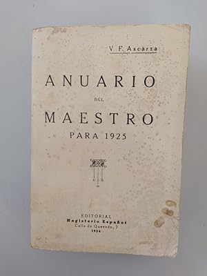 Imagen del vendedor de ANUARIO DEL MAESTRO PARA 1925. EDITORIAL MAGISTERIO ESPAOL. a la venta por TraperaDeKlaus