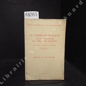 Seller image for La Tchcoslovaquie. Unit politique au coeur de l'Europe. Etude sur la minorit allemande. for sale by Librairie-Bouquinerie Le Pre Pnard