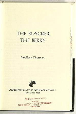 Bild des Verkufers fr The Blacker the Berry zum Verkauf von -OnTimeBooks-