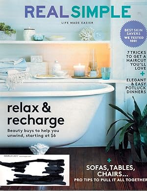 Seller image for REAL SIMPLE MARCH 2017 RELAX & RECHARGE for sale by Z-A LLC