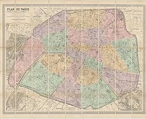 Seller image for Plan de Paris a l'echelle de 2 Millim. pour 25 Mtres indiquant les Nouveaux percements et les changements de nom de Voies publiques avec plans supplementaires pour les Bois de Boulogne et de Vincennes. for sale by Robert Frew Ltd. ABA ILAB