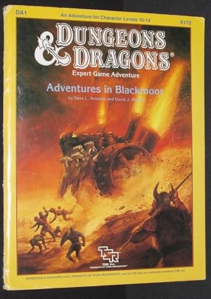 Bild des Verkufers fr Adventures in Blackmoor (Dungeons & Dragons Module DA1) zum Verkauf von Eyebrowse Books, MWABA