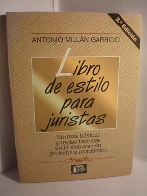 Immagine del venditore per Libro de estilo para juristas venduto da Librera Antonio Azorn