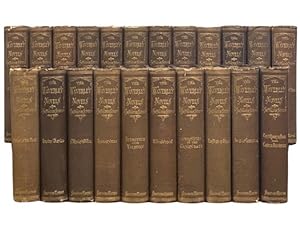 Imagen del vendedor de The Waverley Novels, Standard Edition from the Last Revised Edition, in 22 Volumes: Waverley or 'Tis Sixty Years Since; The Antiquary; Black Dwarf / Old Mortality; Rob Roy; Heart of Mid-Lothian [Midlothian]; Bride of Lammermoor / A Legend of Montrose; Ivanhoe; The Monastery; The Abbot: Being a Sequel to The Monastery; Kenilworth; The Pirate; The Fortunes of Nigel; Peveril of the Peak; Quentin Durward; St. Ronan's Well; Redgauntlet: A Tale of the Eighteenth Century; The Betrothed: A Tale of the Crusaders / The Talisman: A Tale of the Crusaders; Woodstock; The Chronicles of the Canongate; The Fair Maid of Perth or St. Valentine's Day: Chronicles of the Canongate - Second Series; Anne of Geierstein or The Maiden of the Mist; Count Robert of Paris / Castle Dangerous a la venta por Yesterday's Muse, ABAA, ILAB, IOBA