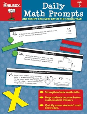 Immagine del venditore per Daily Math Prompts (Gr. 5) by The Mailbox Books Staff (2007-07-01) venduto da Reliant Bookstore