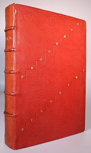 Seller image for THE PILGRIM'S PROGRESS [The Royal Library Chef D Oeuvre Series Edition   Amateur Designer Full Leather Binding] for sale by Louis88Books (Members of the PBFA)