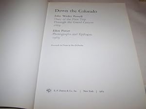 Seller image for Down the Colorado: Diary of the First Trip Through the Grand Canyon for sale by Reliant Bookstore