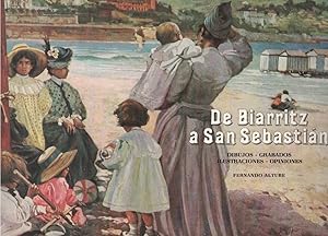 Imagen del vendedor de DE BIARRITZ A SAN SEBASTIN. Dibujos ? Grabados ? Ilustraciones ? Opiniones. a la venta por Librera Torren de Rueda