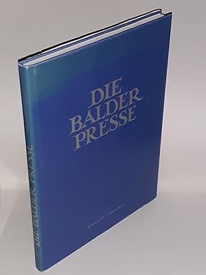 Bild des Verkufers fr Die Balder Presse 1925-1934. Chronik und Werkkatalog. zum Verkauf von Antiquariat Bibliomania