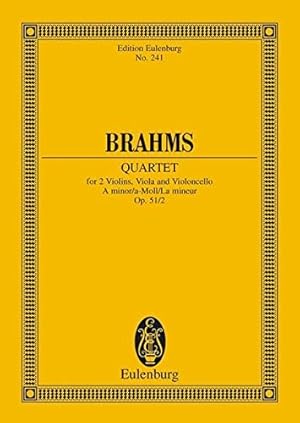 Imagen del vendedor de String Quartet 2 Op. 51/2 a Min: op. 51/2. string quartet. Partition d'étude. a la venta por WeBuyBooks