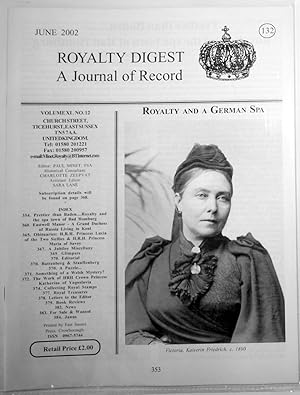 Bild des Verk�ufers f�r ROYALTY DIGEST - A Journal of Record Number 132 June, 2002 [Volume 11 Number 12] zum Verkauf von Portman Rare Books