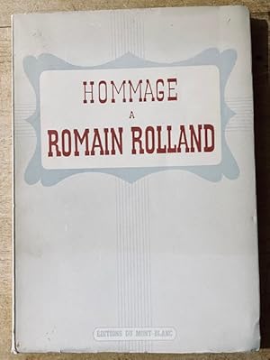 Bild des Verkufers fr Hommage  Romain Rolland zum Verkauf von Librairie SSAD