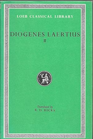 Imagen del vendedor de Diogenes Laertius II Lives of Eminent Philosophers a la venta por Walden Books