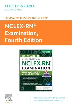 Imagen del vendedor de Hesi/Saunders Online Review for the NCLEX-RN Examination 2 Year Access Code : Hesi/Saunders Online Review for the NCLEX-RN Examination (2 Year) (Access Code) a la venta por GreatBookPrices
