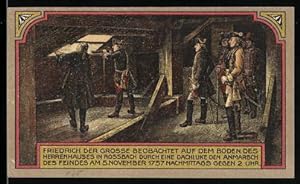 Bild des Verkufers fr Notgeld Rossbach, 50 Pfennig, Friedrich der Grosse beobachtet den Feind zum Verkauf von Bartko-Reher