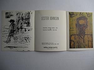 Seller image for Lester Johnson Paintings, Bowery Series 1963 and Selected Drawings 1958-1963 Martha Jackson Gallery 1964 Poster for sale by ANARTIST