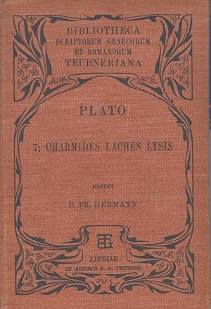 Bild des Verkufers fr Plato 7: Charmides Laches Lysis zum Verkauf von Leipziger Antiquariat