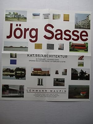 Bild des Verkufers fr Jorg Sasse Kat.55 / Architektur Lehmann Maupin 2000 Poster zum Verkauf von ANARTIST