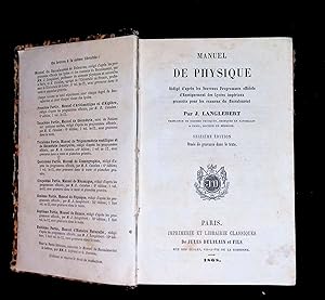 Seller image for Manuel de physique for sale by LibrairieLaLettre2