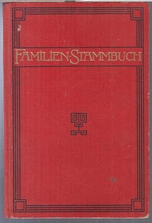 Bild des Verkufers fr Familien-Stammbuch. - Fr die Eheleute Wolf Gustav Grabs und Anna Berta Martha Michler, geborene Marx, geschieden. - Erstes und einziges Kind: Ruth Elisabeth Grabs, geboren 9. Juli 1922 zu Brieg. zum Verkauf von Antiquariat Carl Wegner