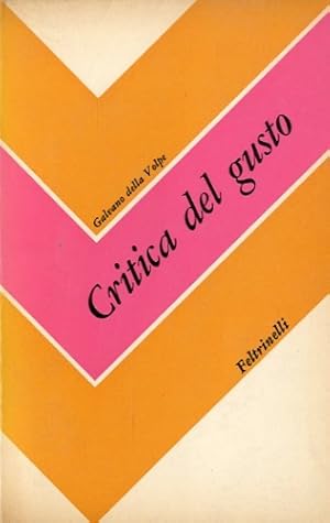 Seller image for Critica del gusto. for sale by LIBET - Libreria del Riacquisto