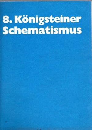 Bild des Verkufers fr Ostpriesterverzeichnis (8. Knigsteiner Schematismus); Stand 1.4. 1988 zum Verkauf von Antiquariat Jterbook, Inh. H. Schulze