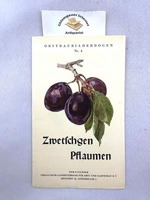 Obstbaubilderbogen Nr 4 Zwetschgen Pflaumen Hrsg.: Bayerischer Landesverband für Obst- und Gartenbau