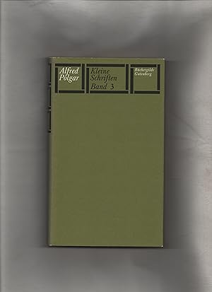 Bild des Verkufers fr Polgar, Alfred: Kleine Schriften; Teil: Bd. 3., Irrlicht zum Verkauf von Kunsthandlung Rainer Kirchner