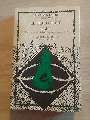 Bild des Verkufers fr Obras completas. Narrativa, 1: El doctor Rip; Laia zum Verkauf von Librera Eleutheria