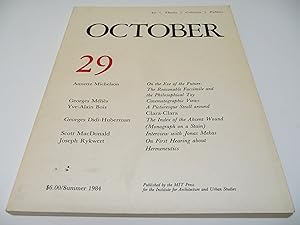 Bild des Verkufers fr October 29 (Summer 1984) zum Verkauf von Test Centre Books