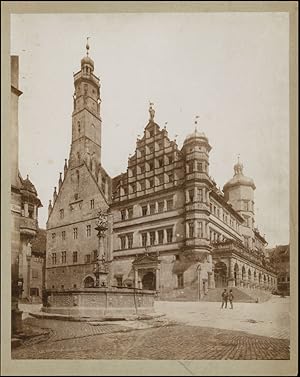 Rothenburg ob der Tauber. Rathaus. Sehr grosse Original-Photographie. Signiert.