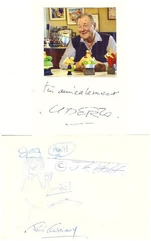 Image du vendeur pour ALBERT UDERZO (1927-2020) franzsischer Comic-Zeichner von Asterix & Obelix (Dessins) / RENE GOSCINNY (1926-77, Texte) / JEAN GIRAUD (1938-2012) frz. Zeichner / JEAN-MICHEL CHARLIER (1924-89) belgischer Zeichner mis en vente par Herbst-Auktionen