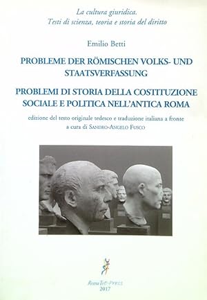 Imagen del vendedor de Problemi di storia della costituzione sociale e politica nell'antica Roma a la venta por Librodifaccia