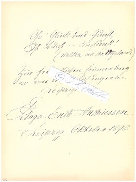 PELAGIE ANDRIEßEN (Pelagie Greeff-Andriessen, 1860?1935) österreichisch-deutsche Opernsängerin (h...