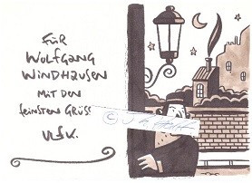 Bild des Verkufers fr ULF K. (Ulf Keyenburg, 1969) deutscher Comiczeichner und Illustrator, der Poet der deutschen Comicszene zum Verkauf von Herbst-Auktionen