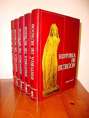 Image du vendeur pour HISTORIA DE BURGOS. COMPLETO EN CINCO TOMOS. I. EDAD ANTIGUA. II. EDAD MEDIA (1). II. EDAD MEDIA (2). IV. EDAD MODERNA (1). IV. EDAD MODERNA (2) (CAJA DE AHORROS MUNICIPAL DE BURGOS) mis en vente par Libropesa