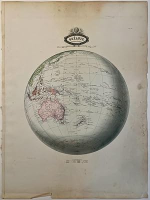 Cartography, colored lithography | Oceanie in 1860, published 1862, 1 p.