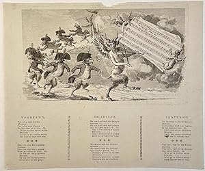 Antique print, etching, engraving and letterpress | Allegory of the Dutch Patriots and the Prussi...
