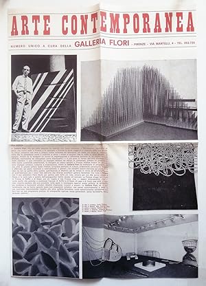 Arte contemporanea Numero unico Galleria Flori Firenze 1969. Suppl. Techne. Miccini