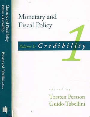 Bild des Verkufers fr Monetary and fiscal policy vol.I Credibility zum Verkauf von Biblioteca di Babele