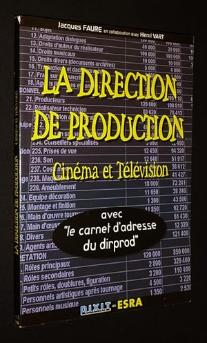 Image du vendeur pour La Direction de production : Cinma et tlvision mis en vente par Abraxas-libris