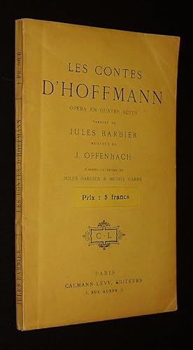 Seller image for Les Contes d'Hoffmann : Opra en quatre actes for sale by Abraxas-libris