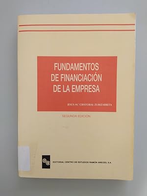 Imagen del vendedor de FUNDAMENTOS DE FINANCIACIN DE LA EMPRESA. a la venta por TraperaDeKlaus