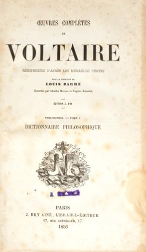 DICTIONNAIRE PHILOSOPHIQUE. [5 VOLS.]