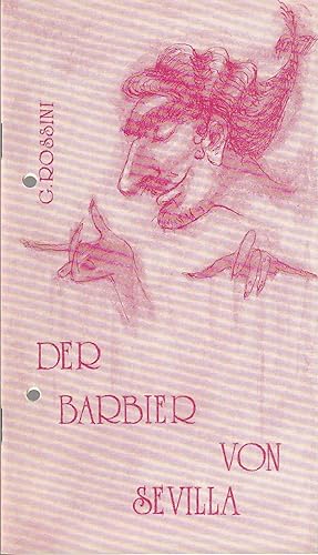 Immagine del venditore per Programmheft Gioacchino Rossini DER BARBIER VON SEVILLA Premiere 12. September 1987 Spieljahr 1987 Heft 7 venduto da Programmhefte24 Schauspiel und Musiktheater der letzten 150 Jahre