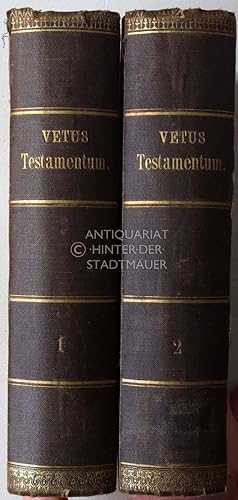 Immagine del venditore per Vetus testametum graece iuxta LXX interpretes. (2 Bde. + Anh.) venduto da Antiquariat hinter der Stadtmauer