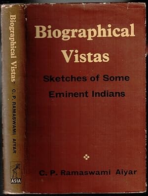 Bild des Verkufers fr Biographical Vistas: Sketches of Some Eminent Indians zum Verkauf von Antikvariat Valentinska