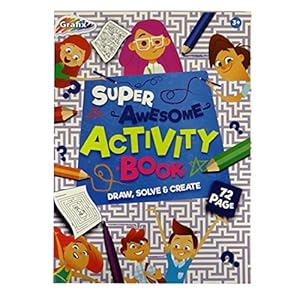 Image du vendeur pour Grafix A4 Childrens   Super-Awesome   Educational Activity Book - 72 Pages, Size 297mm x 210mm mis en vente par WeBuyBooks